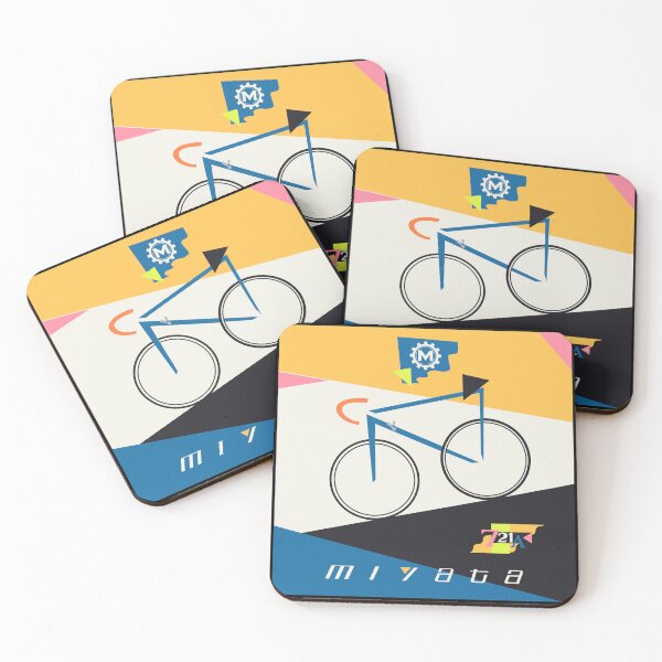 Item preview, Miyata 721A Vintage Bike Bauhaus Poster - blue paint designed and sold by Theokotos.