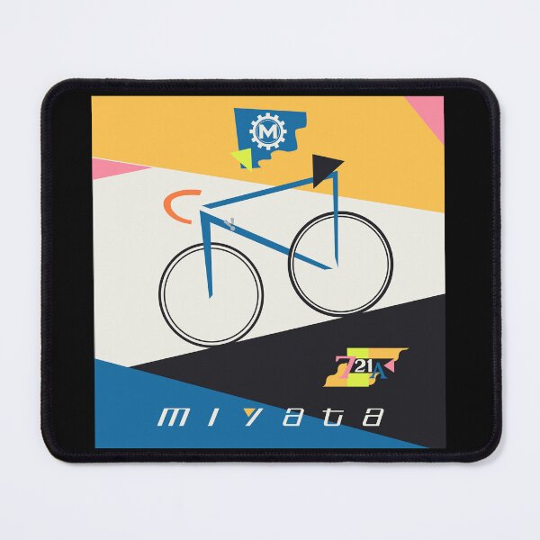 Item preview, Miyata 721A Vintage Bike Bauhaus Poster - blue paint designed and sold by Theokotos.