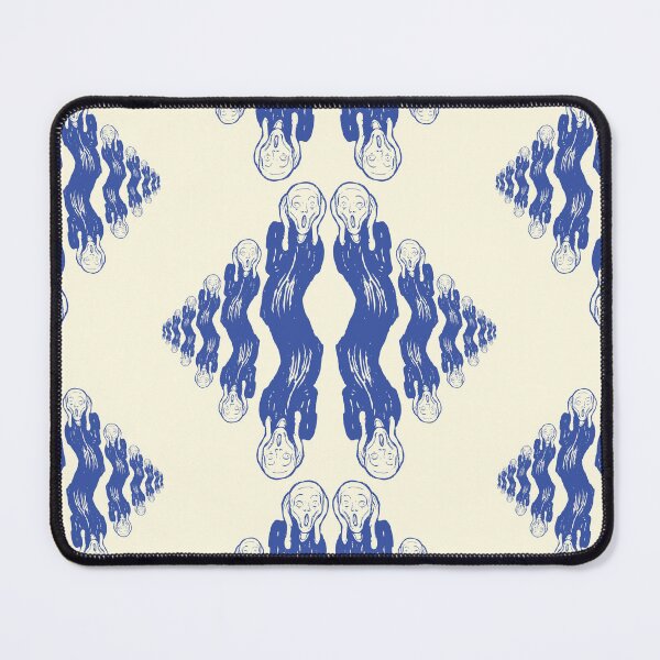Item preview, The Scream Blue Diamond Argyle Like Pattern designed and sold by pelagio.