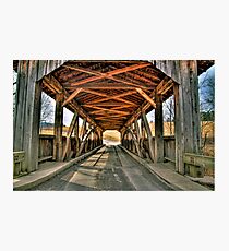 Luthers Mills Covered Bridge Photographic Print