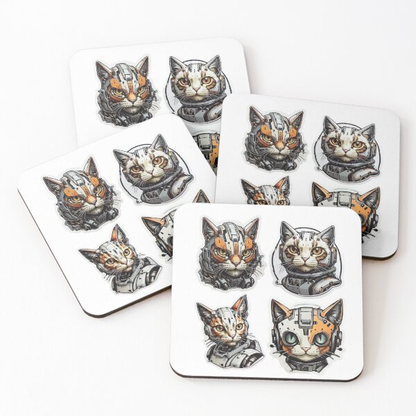 Item preview, Electric Cats Stickers - 4 Pack designed and sold by HauntedOpera.