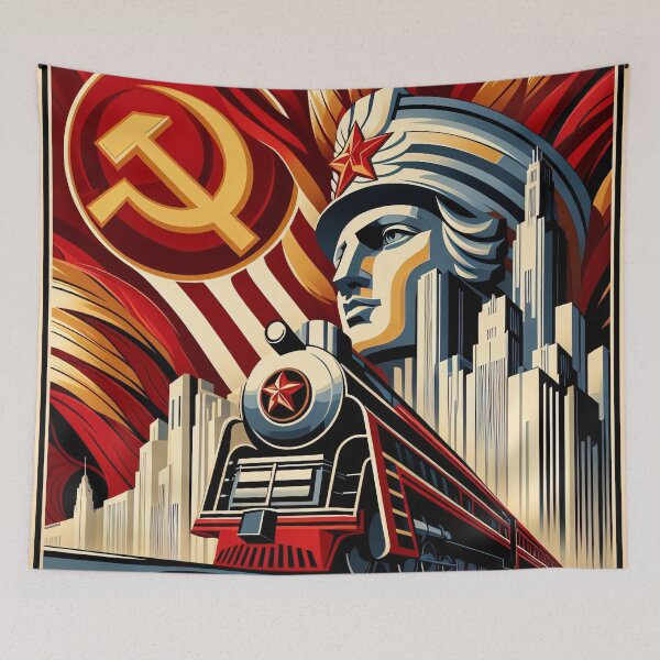 Item preview, Soviet Propaganda Poster designed and sold by ClassicRetroism.