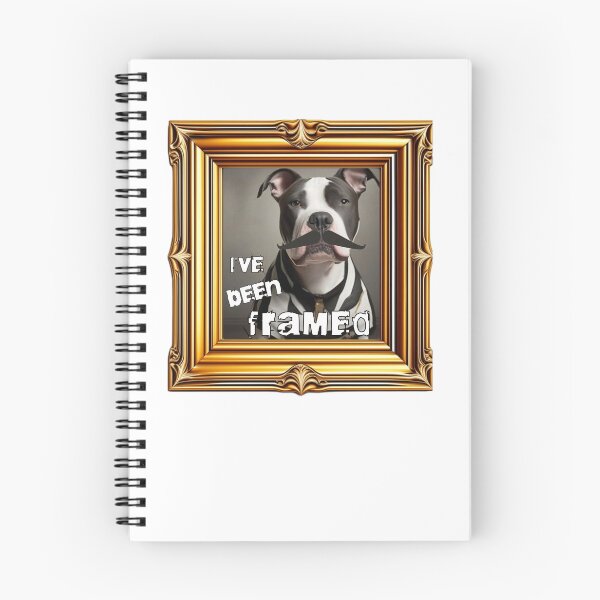 Item preview, Funny Pitbull with moustache. I've been FRAMED  designed and sold by TempoTees.