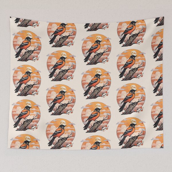 Item preview, Oropéndola de Baltimore y luna designed and sold by etherElric.