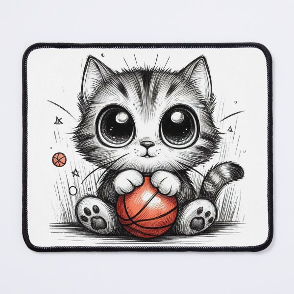 Item preview, My Basketball And Cat designed and sold by VANWANSHOP.