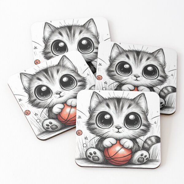 Item preview, My Basketball And Cat designed and sold by VANWANSHOP.