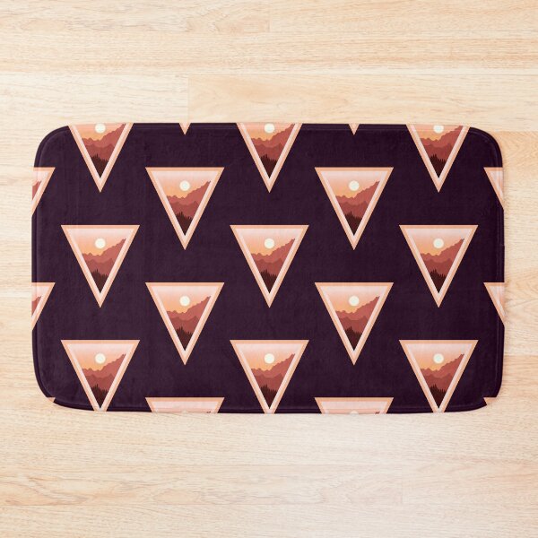 Item preview, LittleGnomad - Pastel Triangle Mountain Range Landscape Design #4 designed and sold by LittleGnomad.