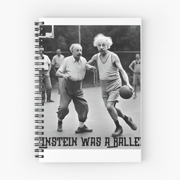 Item preview, Albert Einstein Basketball designed and sold by Sheggie-2-Art.