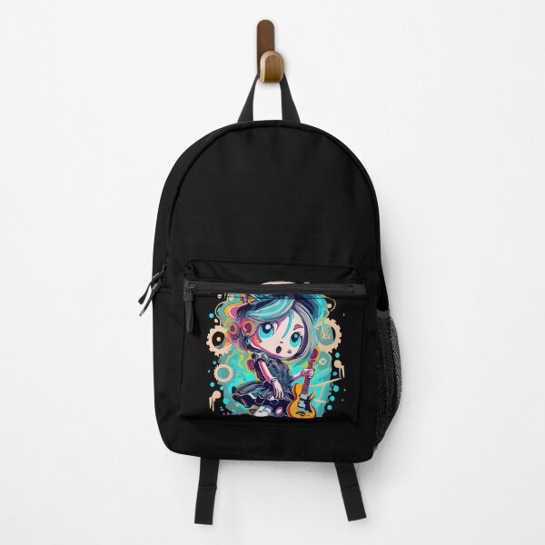 Item preview, multicolor rocker kawai girl designed and sold by Joncasmiart.