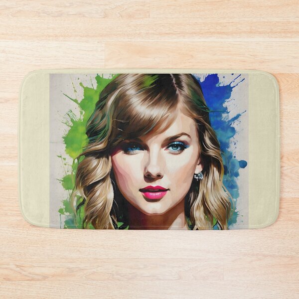 Item preview, Taylor Swift Portrait in Heavy Ink w/blue and green ink focus designed and sold by Dan Farsaci.