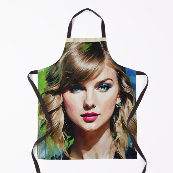 Item preview, Taylor Swift Portrait in Heavy Ink w/blue and green ink focus designed and sold by Dan Farsaci.