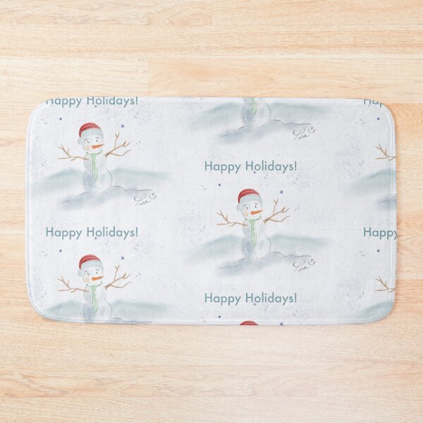 Item preview, Snow man illustration by Pascale Breton Canadian Artist Christmas Happy Holidays designed and sold by Pascale Breton.