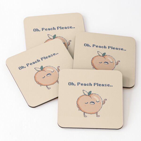 Item preview, Oh Peach Please - 1bit Pixel Art designed and sold by pxlboy.