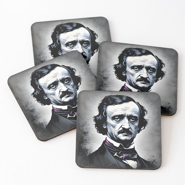 Item preview, Edgar Allen Poe Portrait in Heavy Ink  designed and sold by Dan Farsaci.