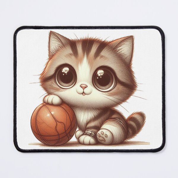 Item preview, Basketball And Cat designed and sold by VANWANSHOP.
