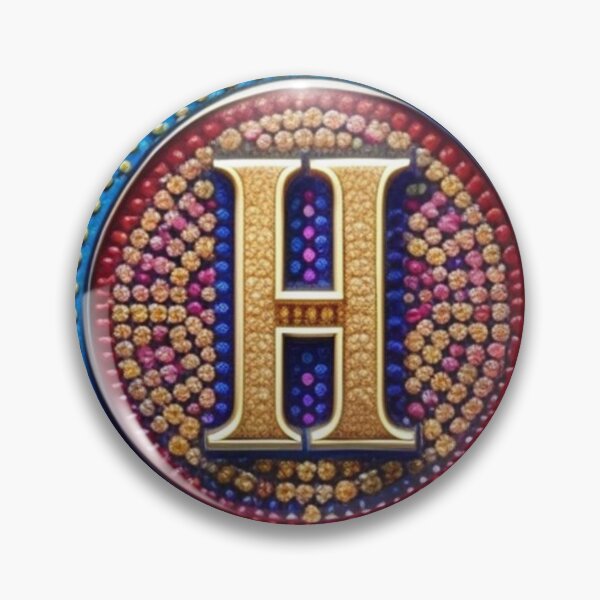 Item preview, Bejeweled letter H designed and sold by Roxburylane.