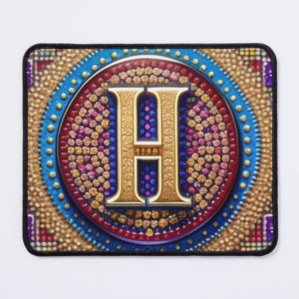 Item preview, Bejeweled letter H designed and sold by Roxburylane.