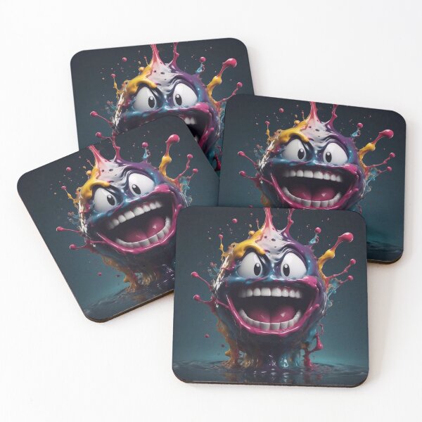 Artikelvorschau, Happy Dark Smiley Face Paint Splash entworfen und verkauft von TheArtOfPat.
