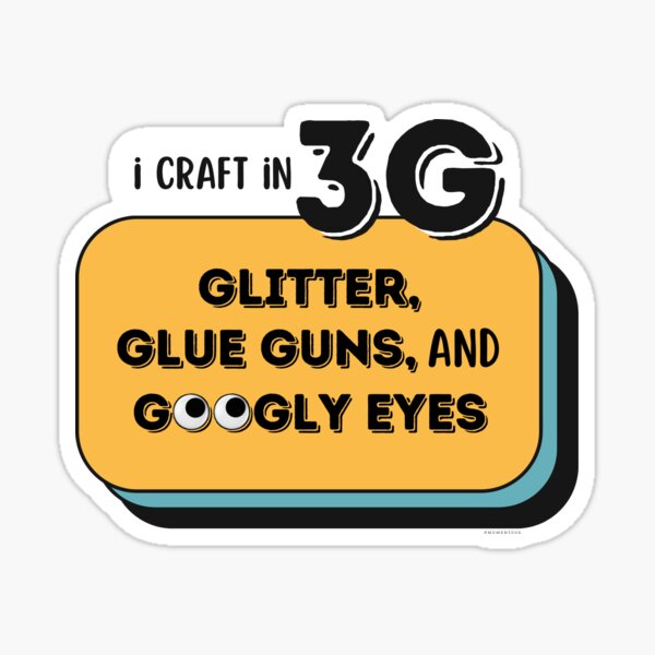 Glitter Glue Sticker for Sale by FriskProne