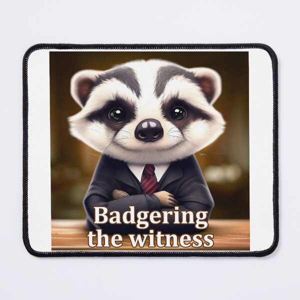 Item preview, Attorney Badger designed and sold by patentsAurUs.