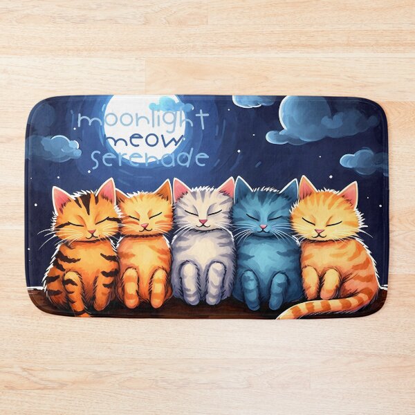 Item preview, Moonlit Feline Serenade designed and sold by inkArtistryfine.