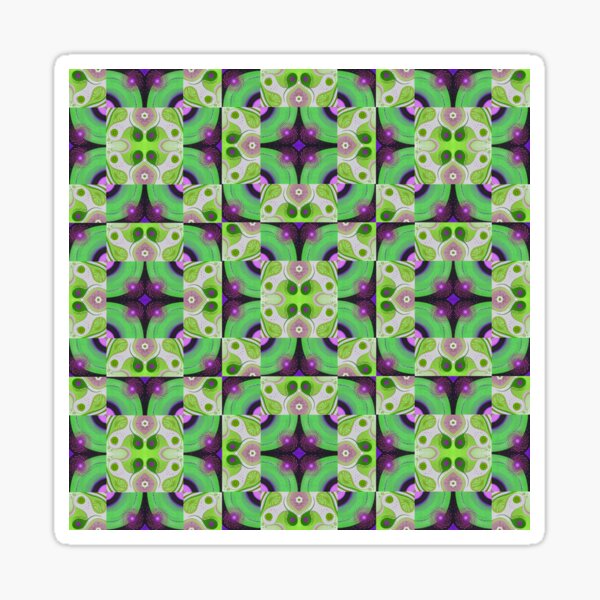Item preview, Joyous Zig Zag in Green and Purple designed and sold by Helena Tiainen.
