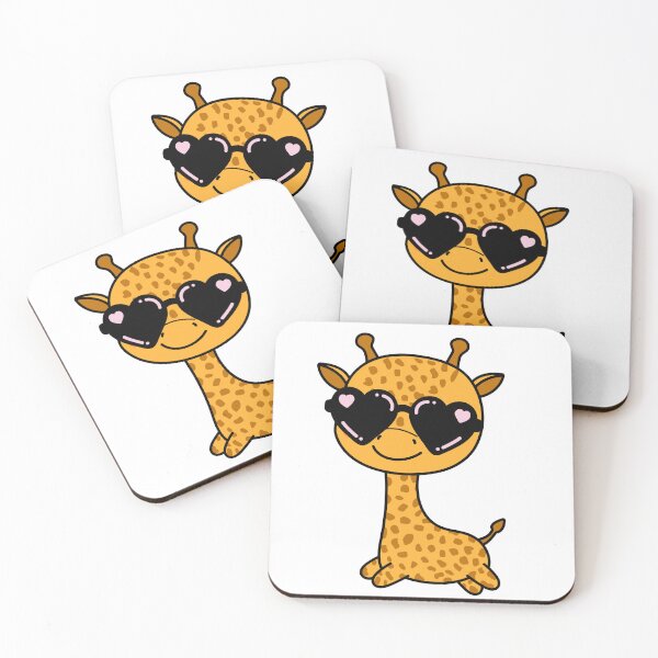 Item preview, Cute Kawaii Giraffe Wearing Sunglasses designed and sold by TheAnimalZ00.