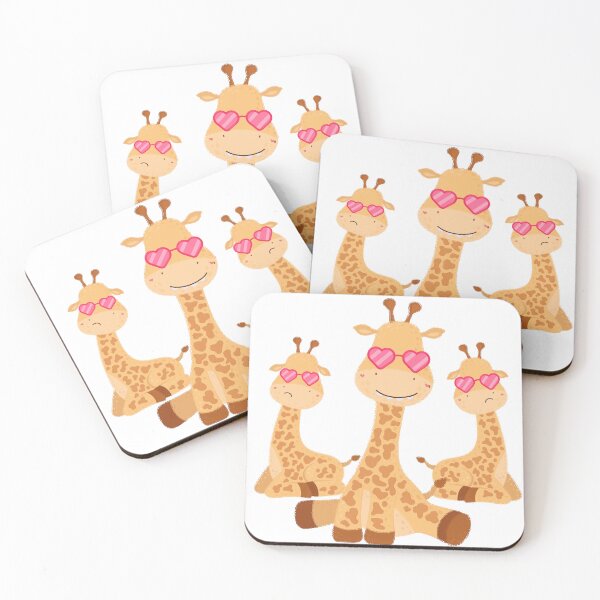 Item preview, Kawaii Giraffes Wearing Sunglasses designed and sold by TheAnimalZ00.