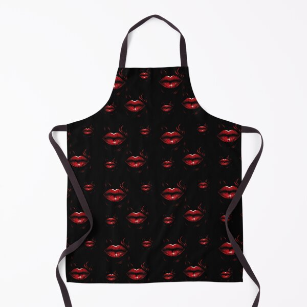 Item preview, A beautiful pattern of full, glossy red lips designed and sold by Good Candy.
