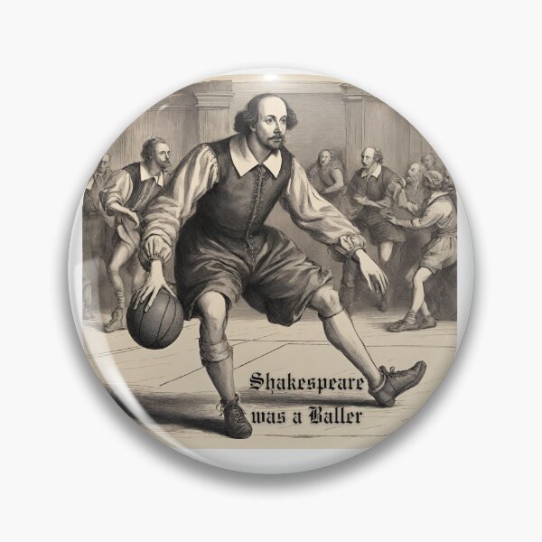 Item preview, Basketball William Shakespeare designed and sold by Sheggie-2-Art.
