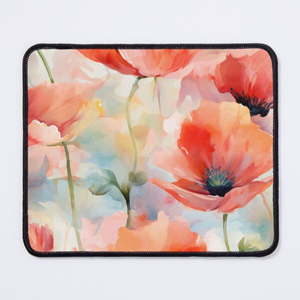 Item preview, Windblown Poppies - Watercolor Floral pattern designed and sold by HAL2501.