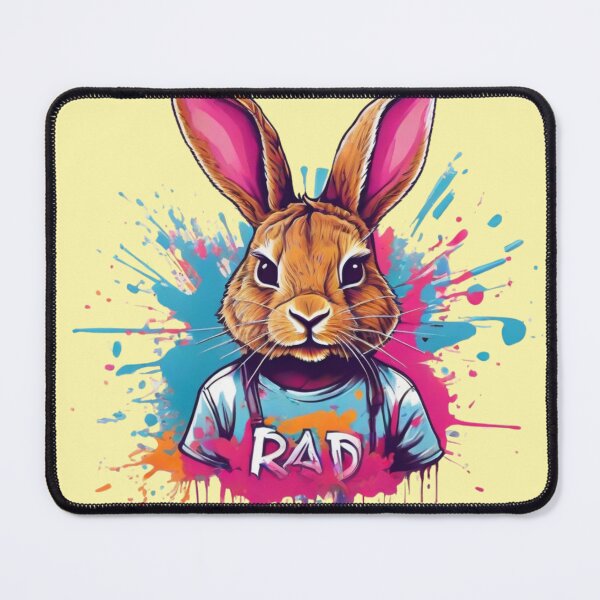 Item preview, Rad Rabbit Dude Colorful Tie Dyed T-Shirt designed and sold by TugForkFinds.