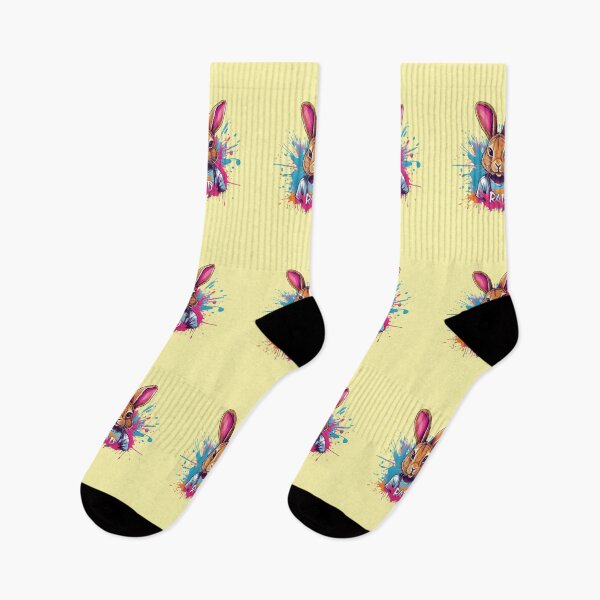 Item preview, Rad Rabbit Dude Colorful Tie Dyed T-Shirt designed and sold by TugForkFinds.