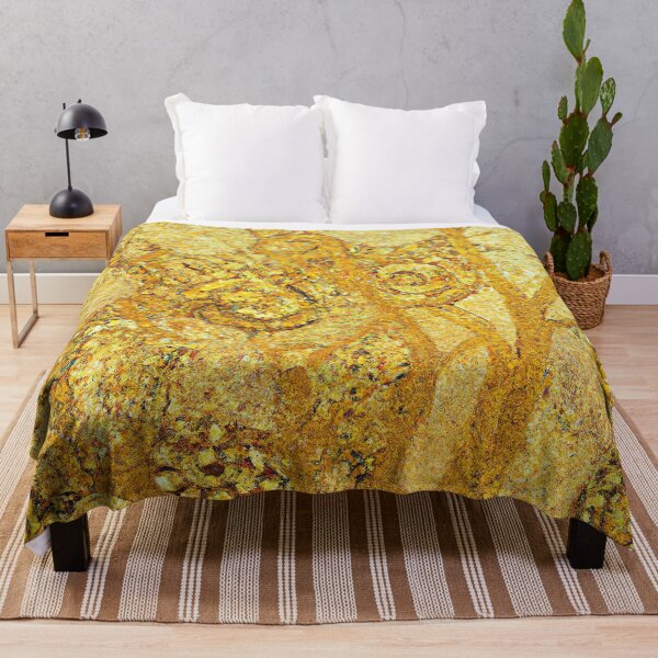 Aperçu de l'œuvre Gustav Klimt Floral Doré créée et vendue par maniacfitness.