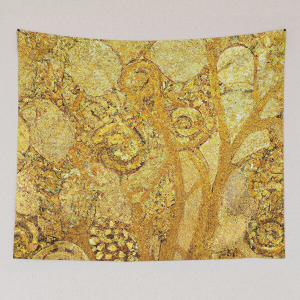 Item preview, Gustav Klimt Gold Floral designed and sold by maniacfitness.