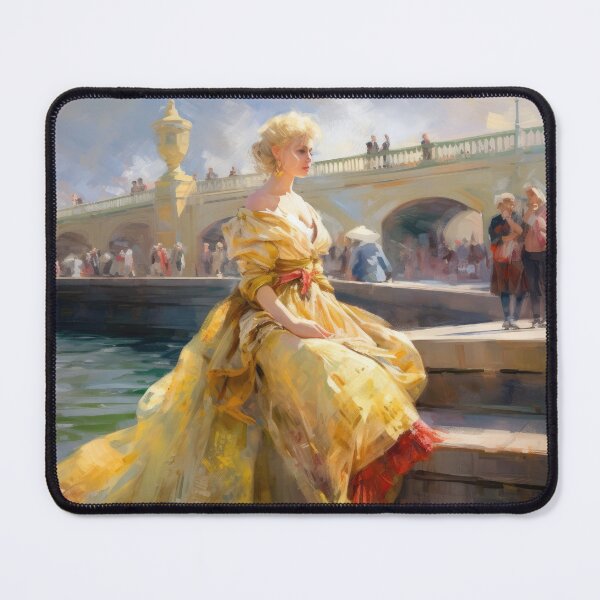 Item preview, A fair haired Russian princess sitting near the water in St. Petersburg designed and sold by Good Candy.