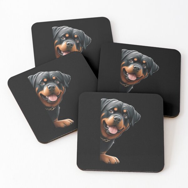 Item preview, Peeking Rottweiler - Black designed and sold by FoxfireStardust.