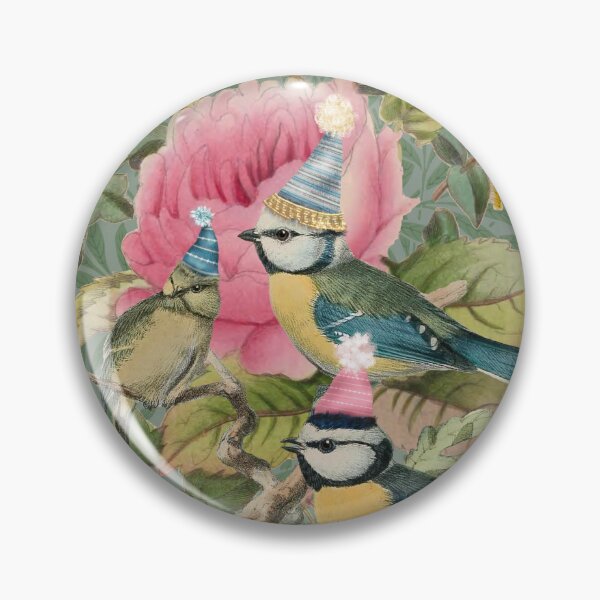 Item preview, ... and three titmice in a willow tree designed and sold by Bygone-Art.