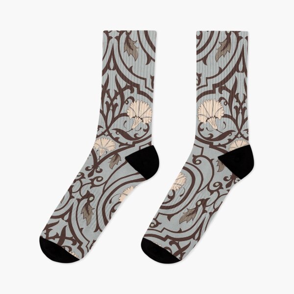 Item preview, Baby blue Block print-tradition tulip designed and sold by Mysooni.