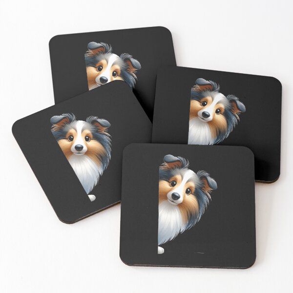 Item preview, Peeking Shetland Sheepdog - Black designed and sold by FoxfireStardust.