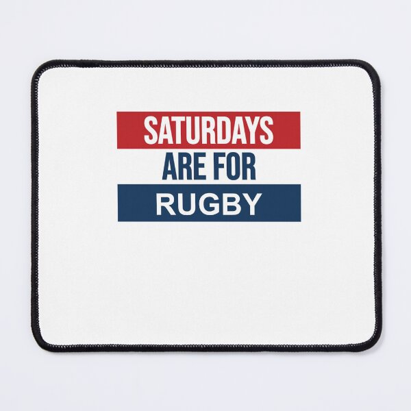 Item preview, Saturdays are for rugby flag designed and sold by delmarvastickers.