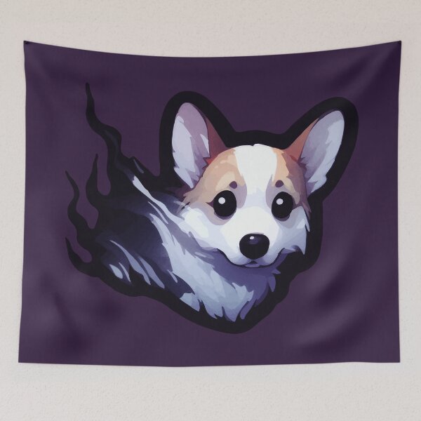 Item preview, The Haunted Corgi  designed and sold by BarkandStick.