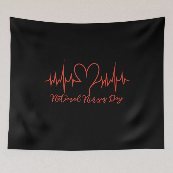 Item preview, Nurse T-shirt heart cardiogram prime design "Nurses day" designed and sold by flexify.