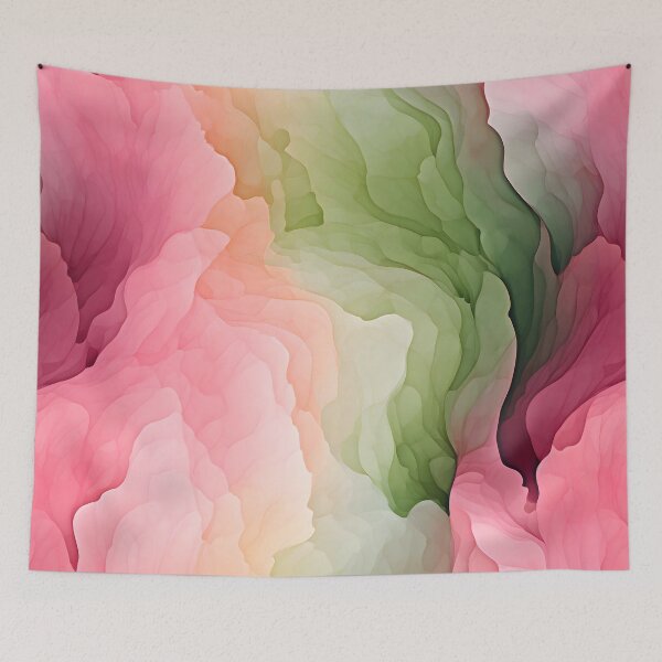Item preview, Blushing Petal Whorls Abstract designed and sold by inkArtistryfine.