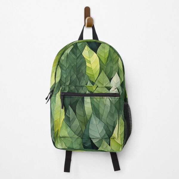 Item preview, Seamless green leaves pattern designed and sold by inkArtistryfine.