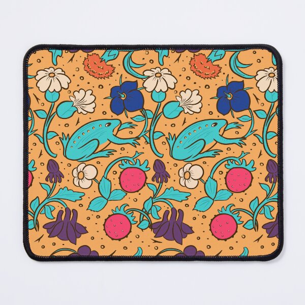 Item preview, Colorful Medieval Inspired Frog Nature Pattern designed and sold by MariOyama.