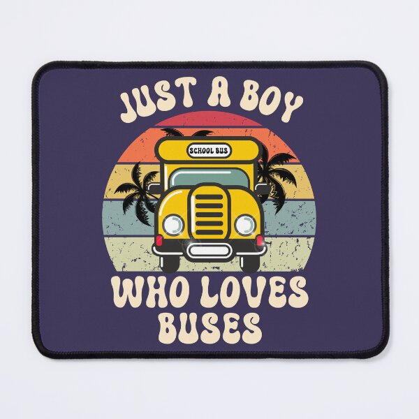 Item preview, Retro Just A Boy Who Loves Buses Groovy Childcare Kids Funny School Bus Driver Lover Back to School designed and sold by LittleZea.