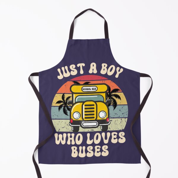 Item preview, Retro Just A Boy Who Loves Buses Groovy Childcare Kids Funny School Bus Driver Lover Back to School designed and sold by LittleZea.