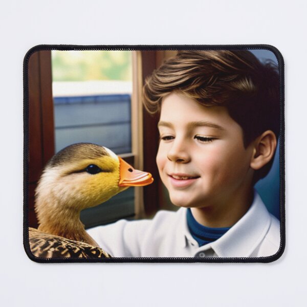 Item preview, A Boy and his Duck, but not a real boy, and not a real duck. designed and sold by shakespeare1212.