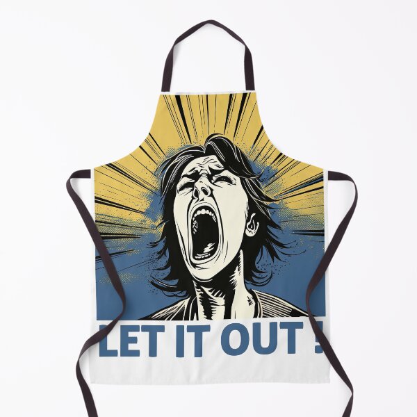 Item preview, Woman yelling out in fun designed and sold by DarkEnough.